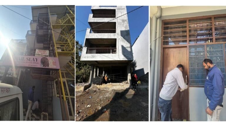 एमडीडीए उपाध्यक्ष बंशीधर तिवारी के नेतृत्व में अवैध निर्माणों पर सख्त कार्रवाई जारी, मालसी-मसूरी रोड़ व ग्राफिक ऐरा यूनिवर्सिटी रोड़ पर की गई अवैध निर्माणों पर सीलिंग की कार्यवाही