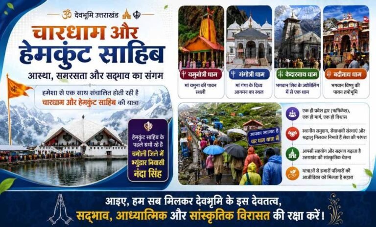 चारधाम और हेमकुंड साहिब यात्राएं सदियों से रही हैं आस्था, समरसता और सहअस्तित्व का प्रतीक; आइए, हम सब मिलकर देवभूमि के इस देवतत्व, सद्भाव, आध्यात्मिक और सांस्कृतिक विरासत की करें रक्षा